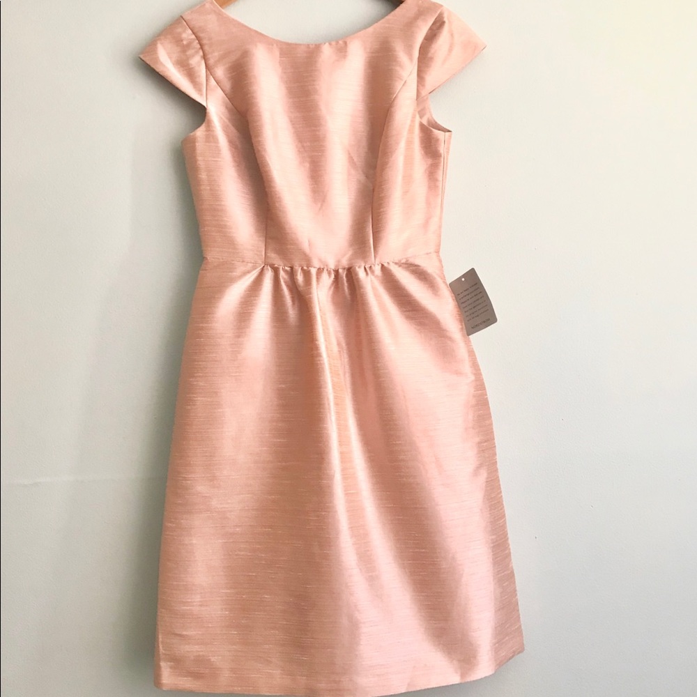 SOLD Alfred Sung Women's Pearl Pink Cocktail Dress - Picture 2 of 6